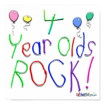 4 Year Olds Rock ! posters
