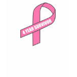 4 Year Survivor (Breast Cancer Pink Ribbon) t-shirts