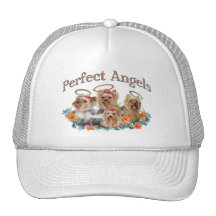 4 Yorkie Perfect Angels Apparel Trucker Hat