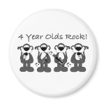 4 yr olds rock refrigerator magnets
