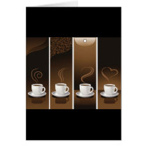 4CupsCoffee Greeting Cards