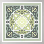 4Directions Lime&Sage Art  Print