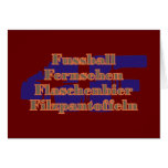 4f football watch television flaschenbier felt sli greeting card