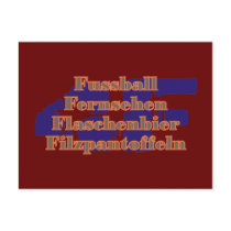 4f football watch television flaschenbier felt sli post card