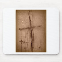 4Given (Forgiven) 4 Nails Form Christian Cross Mouse Pad
