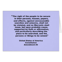 4th Amendment on Tshirts, Keychains, Mugs Greeting Cards