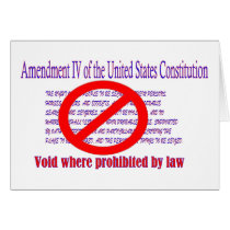 4th Amendment - Void where prohibited by law cards by PD_Politics 4th Amendment - Void where prohibited by law cards