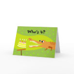 4th Birthday Alligator Cards