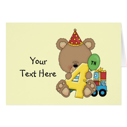 4 Years Old Boy Birthday Cards, 4 Years Old Boy Birthday Card Templates ...