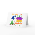 4th Birthday card card