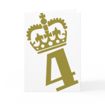 4th Birthday - Number – Four cards