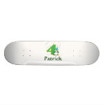 4th Birthday Penguin Skateboard