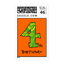 4th Birthday Stamps
