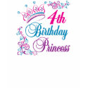4th Birthday Princess t-shirts