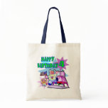 4th Birthday Space Birthday Tote Bag