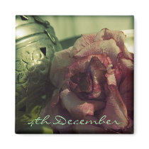 4th December • Paper Rose • Magnet by SabineStGreetings 4th December • Paper Rose • Magnet