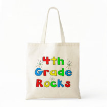 4th Grade Rocks Canvas Bag