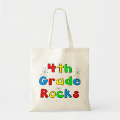 4th Grade Rocks Canvas Bag
