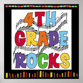 4th Grade Rocks Classroom Poster