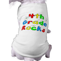 4th Grade Rocks Dog Tee