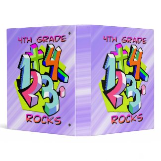 4th Grade Rocks - Numbers Binder binder