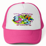 4th Grade Rocks - Numbers Mesh Hat