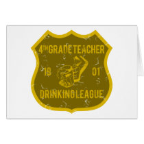 4th Grade Teacher Drinking League Cards