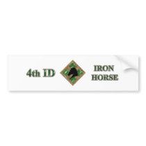 4th ID Iron Horse bumper stickers by sapperzulu 4th ID Iron Horse bumper stickers