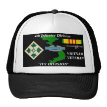 4th Infantry Division"IVY DIVISION" Ball Caps Hat