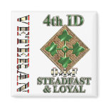 4th Infantry Division OIF Veteran Refrigerator Magnets