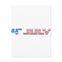 4th July - Independence Day - 4th July Flag postcards by CarbonClothing 4th July - Independence Day - 4th July Flag postcards
