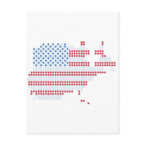 4th July - Independence Day - America Dot Matrix postcards by CarbonClothing 4th July - Independence Day - America Dot Matrix postcards
