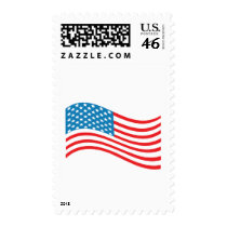 4th July - Independence Day - American Flag Wave Stamps
