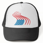 4th July - Independence Day - Flag Paint Graffiti Trucker Hats