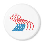 4th July - Independence Day - Flag Paint Graffiti Fridge Magnet