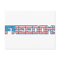 4th July - Independence Day - Freedom Flag postcards by CarbonClothing 4th July - Independence Day - Freedom Flag postcards