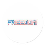 4th July - Independence Day - Freedom Flag stickers