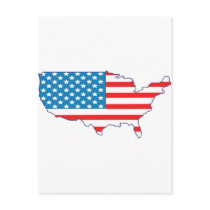 4th July - Independence Day - USA Flag Continent postcards by CarbonClothing 4th July - Independence Day - USA Flag Continent postcards