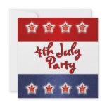 4th July invitations - customizable template