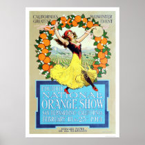 4th National Orange Show 1914 Poster