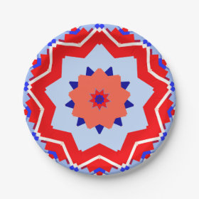 4th Of July 7 Inch Paper Plate