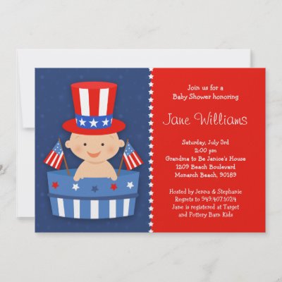  July Baby Clothes on 4th Of July Baby Shower Invitation By Eventfulcards