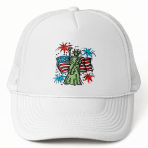 4th of July Baseball Hat: "Lady Liberty"