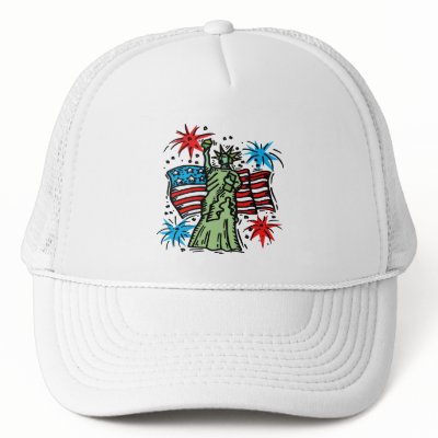 4th of July Baseball Hat: "Lady Liberty" by celebrationsetc