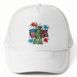 4th of July Baseball Hat: "Lady Liberty"