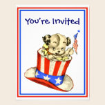 4th Of July BBQ Invitation invitations