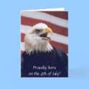 4th of July b'day eagle & flag cards by rescue_ranch 4th of July b'day eagle & flag cards
