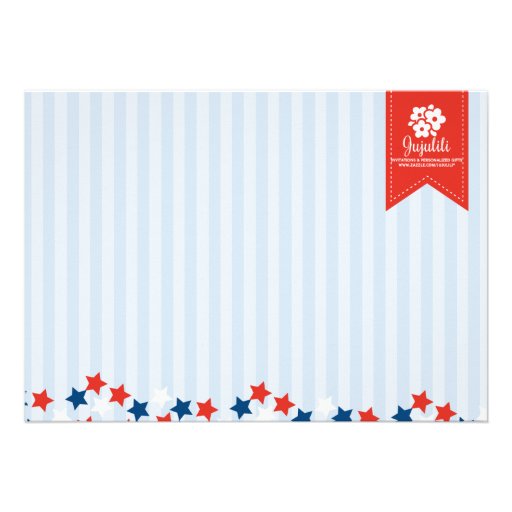 4th of July Birthday Party for Kids Announcements