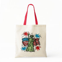 4th of July Canvas Bag: Lady Liberty