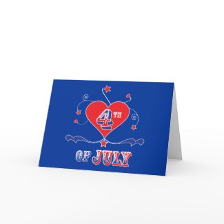 4th of July Card card